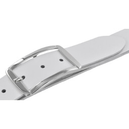 Mytem-Gear Damengürtel mit flacher Schnalle 3,5 cm weiß 110