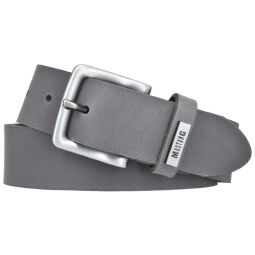 MUSTANG Herrengürtel Ledergürtel 35mm grau Jeansgürtel kürzbar Leather Belt 