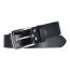 Mytem Gear Gürtel Leder mit Schließe aus Edelstahl 3,5 cm schwarz 105