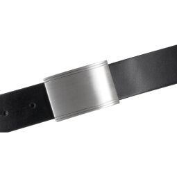 Monti Businessgürtel schwarz 35 mm Koppelgürtel Leder Gürtel 105