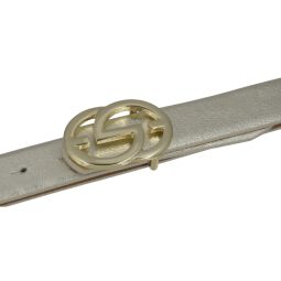Damengürtel 30 mm gold mit edler Designschließe