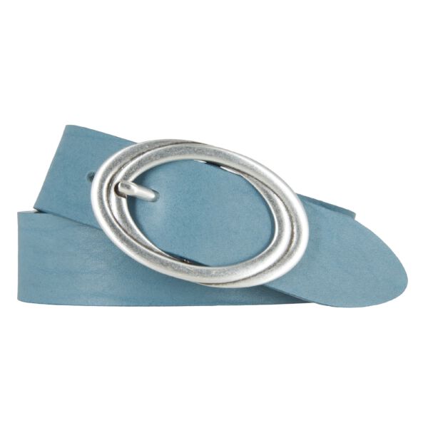 Blaue Gürtel für Damen aus Leder von Bernd Götz