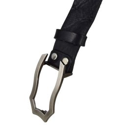 Mytem Gear Damengürtel Leder schwarz 3,5cm Wechselgürtel System 95