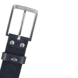 Mytem Gear Ledergürtel mit Edelstahlschnalle 3,5cm Vollleder blau 110
