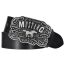 Mustang Herren Leder Gürtel Ledergürtel Herrengürtel 40 mm schwarz kürzbar Vintage Koppelschließe 85