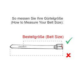 Bernd Götz Damen Leder Gürtel 40 mm titan Nappaleder mit Nietenbesatz Damengürtel 80